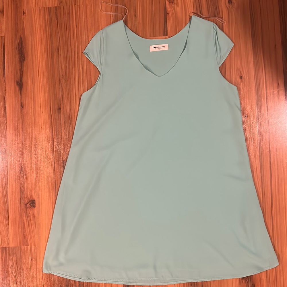Mint green dress